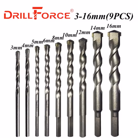 9pc Masonry bit set